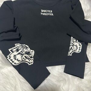 Black Wolves Forever Kids Shirt